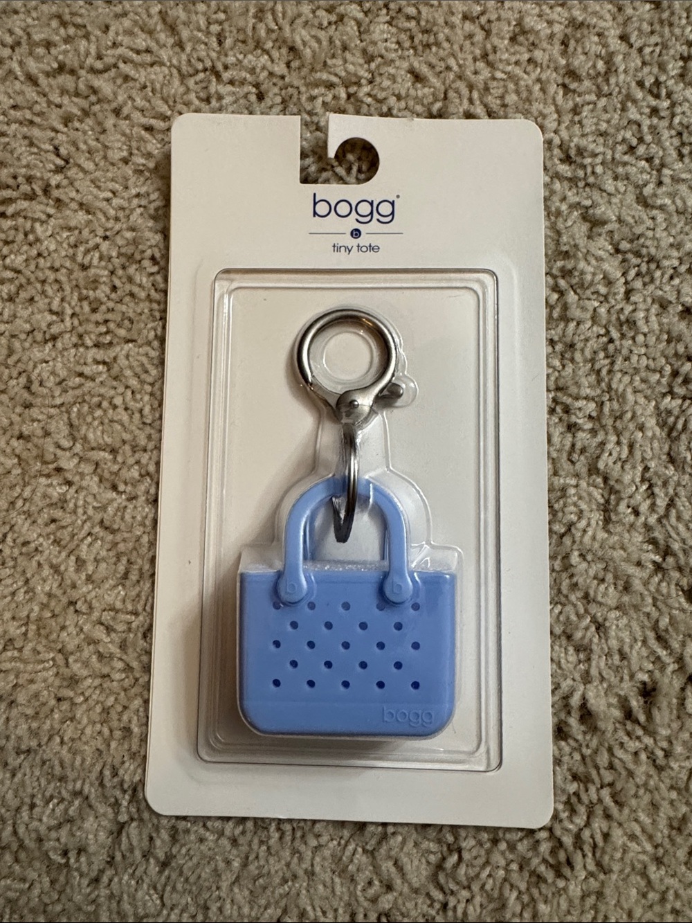 Bogg Tiny Tote Keychain in Light Blue - Portable Accessory